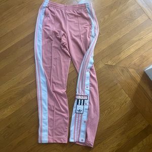 Pink adidas track pants never worn